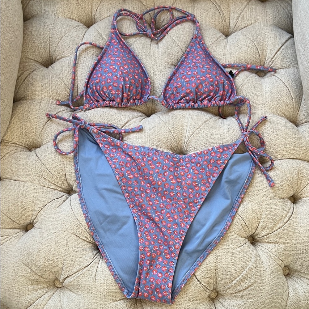 Summer Print Floral Bikini Set